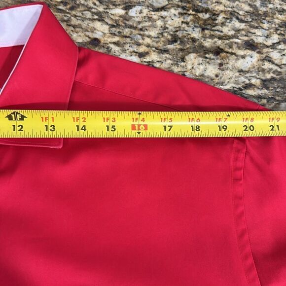 Bugatchi Shaped Fit Classic Red Men's Button Down Shirt Size XL - Picture 9 of 10